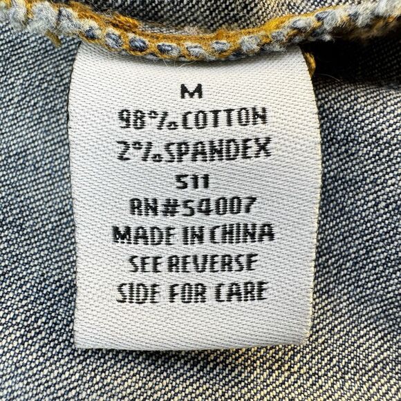 CAbi Denim Jean Jacket Womens Size Medium Blue Chest Pockets #511 - Picture 16 of 16